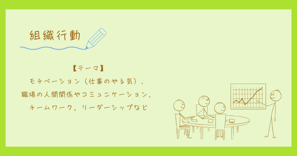 産業・組織心理学　組織行動
