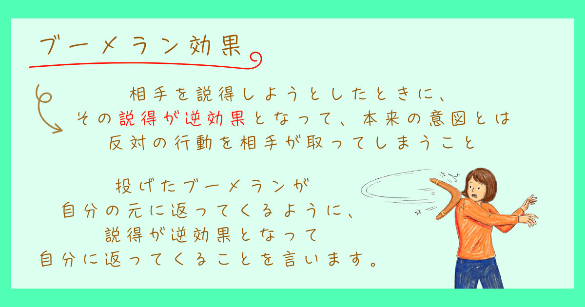 ブーメラン効果