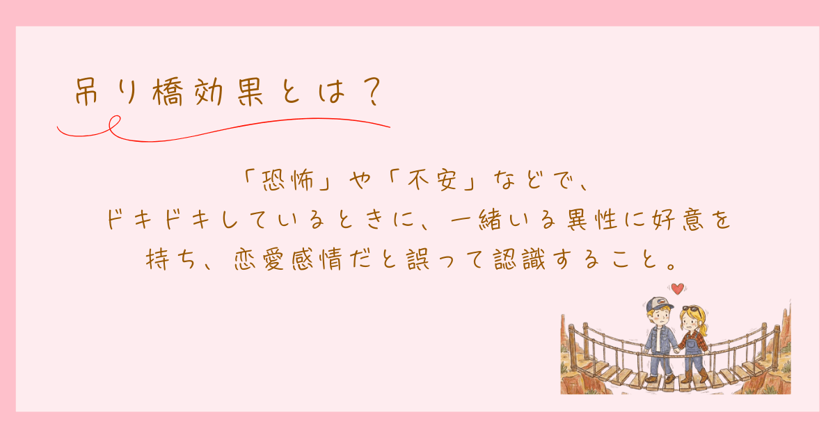 吊り橋効果　心理学