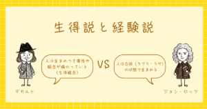生得説　経験説　心理学
