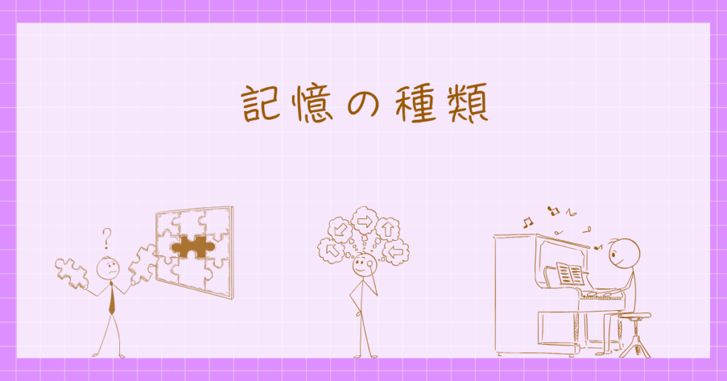 記憶　認知心理学　種類