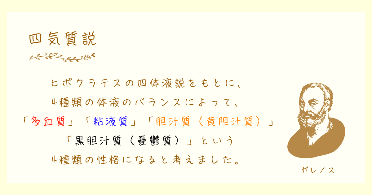 四気質説