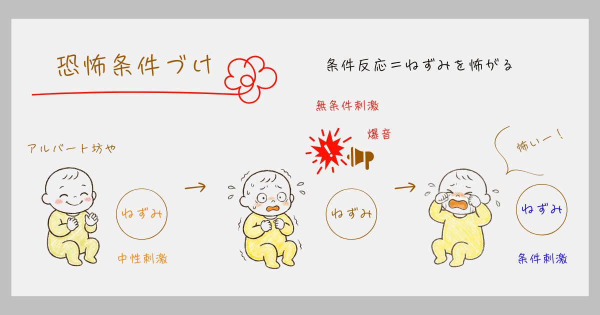 恐怖条件づけ アルバート坊や 実験 ワトソン