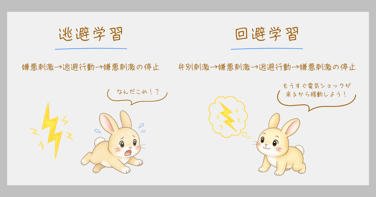 逃避学習 回避学習 学習の二要因説 マウラー 学習心理学